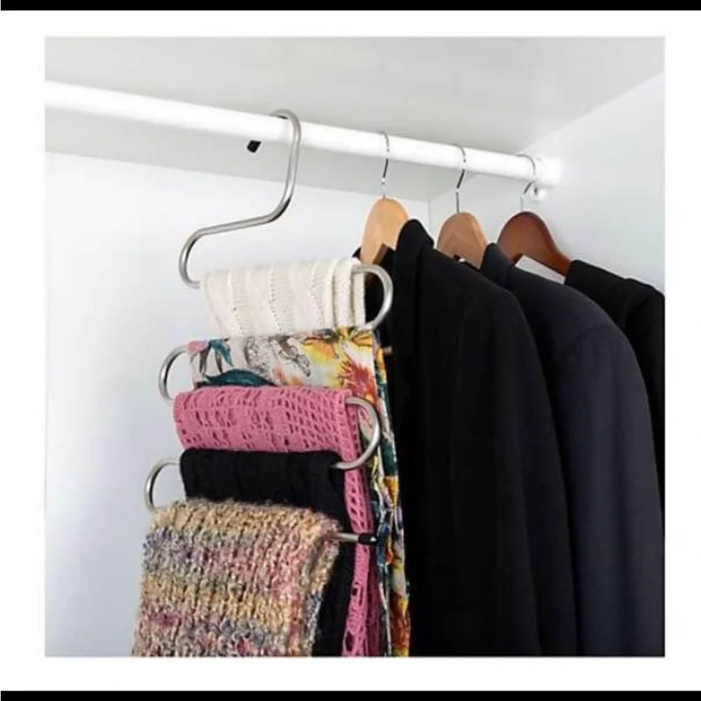 Smart Design S/2 Stainless Steel Pant Hangers